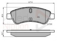 Комплект тормозных колодок COMLINE ADB01033