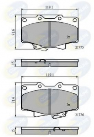Комплект тормозных колодок COMLINE CBP3170