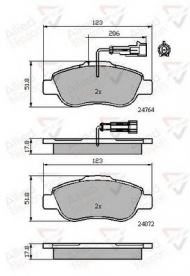 Комплект тормозных колодок COMLINE ADB11785