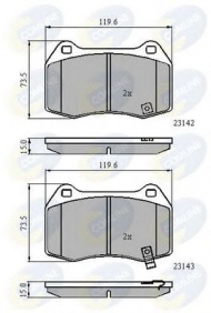 Комплект тормозных колодок COMLINE CBP31258