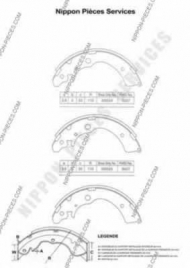 Тормозные колодки NPS H350A04