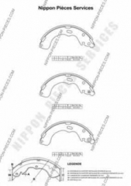 Тормозные колодки NPS M350A07