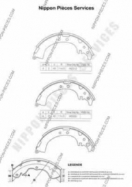 Тормозные колодки NPS T350A71