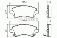 Комплект тормозных колодок BOSCH 0 986 424 735