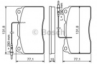 Комплект тормозных колодок BOSCH 0 986 424 738
