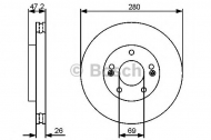 Тормозной диск BOSCH 0 986 479 460