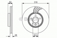 Тормозной диск BOSCH 0 986 479 620