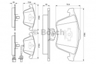 Комплект тормозных колодок BOSCH 0 986 494 103
