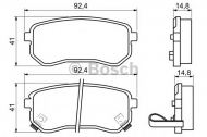 Комплект тормозных колодок BOSCH 0 986 494 145