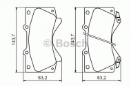 Комплект тормозных колодок BOSCH 0 986 494 449