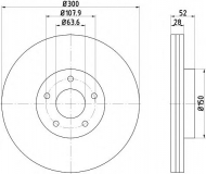 Тормозной диск HELLA PAGID 8DD 355 116-221