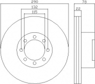 Тормозной диск HELLA PAGID 8DD 355 117-611