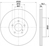 Тормозной диск HELLA PAGID 8DD 355 113-991