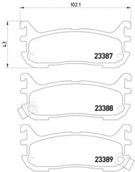 Комплект тормозных колодок HELLA PAGID 8DB 355 009-911