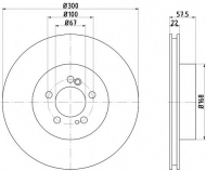 Тормозной диск HELLA PAGID 8DD 355 103-421