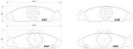 Комплект тормозных колодок HELLA PAGID 8DB 355 010-941