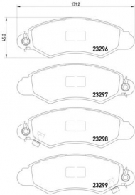 Комплект тормозных колодок HELLA PAGID 8DB 355 017-011