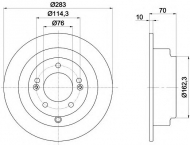 Тормозной диск HELLA PAGID 8DD 355 118-091