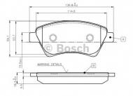 Комплект тормозных колодок BOSCH 0 986 TB2 440