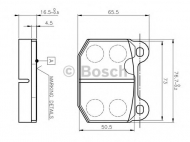 Комплект тормозных колодок BOSCH 0 986 TB2 052