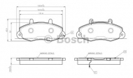 Комплект тормозных колодок BOSCH 0 986 TB2 675