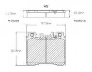 Комплект тормозных колодок BOSCH F 03A 150 008