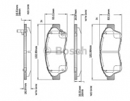 Комплект тормозных колодок BOSCH F 03B 150 023