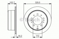Тормозной диск BOSCH 0 986 479 R15