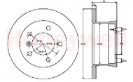 Тормозной диск BENDIX 562471B