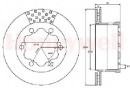 Тормозной диск BENDIX 562475B