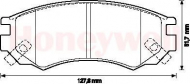 Комплект тормозных колодок BENDIX 572277B