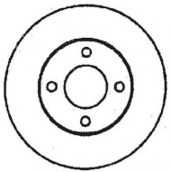 Тормозной диск BENDIX 561244B