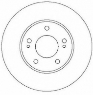 Тормозной диск BENDIX 562285B