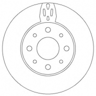 Тормозной диск BENDIX 562296B