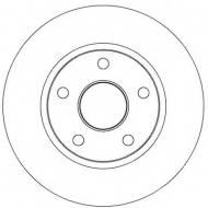 Тормозной диск BENDIX 562365B