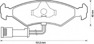 Комплект тормозных колодок BENDIX 571291B