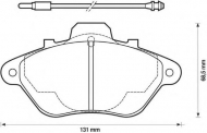 Комплект тормозных колодок BENDIX 571369B