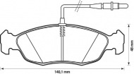Комплект тормозных колодок BENDIX 571509B