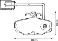 Комплект тормозных колодок BENDIX 571855B