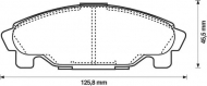 Комплект тормозных колодок BENDIX 572409B