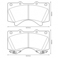 Комплект тормозных колодок BENDIX 572599B