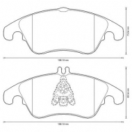 Комплект тормозных колодок BENDIX 573291B