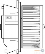 вентилятор HELLA 8EW 351 039-321