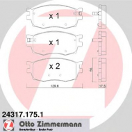Комплект тормозных колодок ZIMMERMANN 24317.175.1