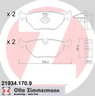 Комплект тормозных колодок ZIMMERMANN 21934.170.9