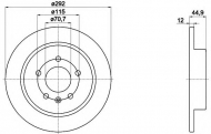 Тормозной диск HELLA 8DD 355 116-601