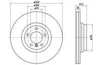 Тормозной диск HELLA 8DD 355 113-521