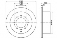 Тормозной диск HELLA 8DD 355 115-061