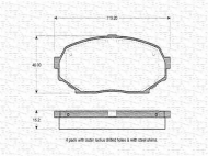 Комплект тормозных колодок MAGNETI MARELLI 363702160525