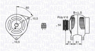 Генератор MAGNETI MARELLI 063532616010